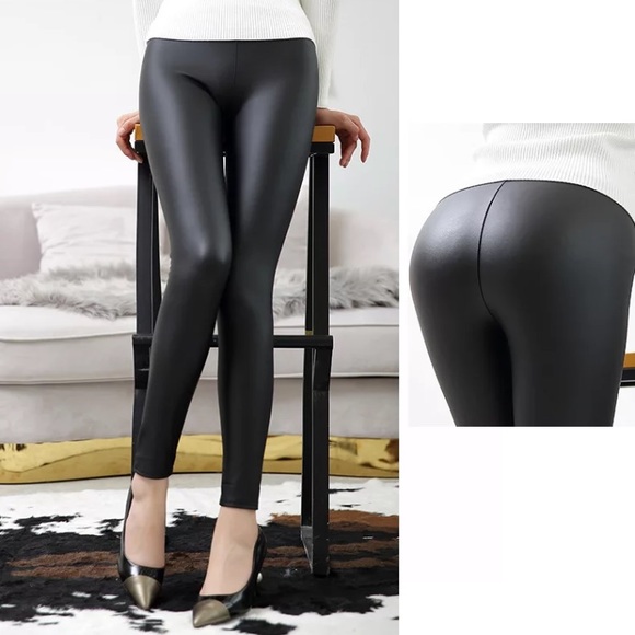 Pants - Leather Leggings Black Leather Pants